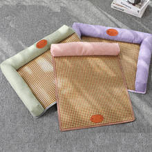 Summer Dog Cat Bed Pet Pad Mat Cushion Mattress for Small Medium Large Dogs Sleep Kennel Soft Puppy Cool Bamboo Cooling Mat Sofa 2024 - buy cheap