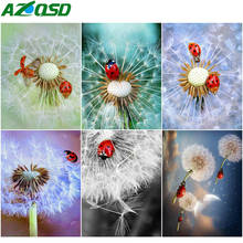 AZQSD Full Round Drill Diamond Embroidery Dandelion Mosaic Handicraft Gift Diamond Painting Landscape Children's Room Decor 2024 - buy cheap