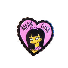 Mean Girl Heart Badge perfect teen movie brooch the hilarious hit musical jewelry 2024 - buy cheap