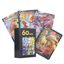 2020 Newest Pokemon Cards 60pcs/lot V Card Vmax EX MEGA Cards  Tag Team Mewtwo Charizard Battle Game Card English Version 2024 - buy cheap