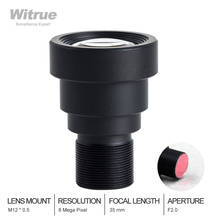Witrue-lente de cámara 4K, lente fija M12 de 8 megapíxeles, 35mm, 1/1, 8 pulgadas, con filtro IR de 650nm para cámaras de acción 2024 - compra barato