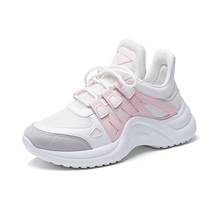 Zapatos informales para mujer, calzado deportivo con suela gruesa, a la moda, color blanco, Primavera, 2020 2024 - compra barato