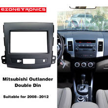 2Din DVD del coche de adaptador de conexión de Audio Dash Trim Kits de Facia Panel 2008-12-12 Mitsubishi Outlander doble Din reproductor de radio para coche 2024 - compra barato