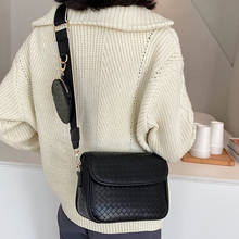 Moda feminina pequena bolsa de ombro couro do plutônio alta qualidade sacos crossbody para senhoras designer tecer bolsas mensageiro 2024 - compre barato