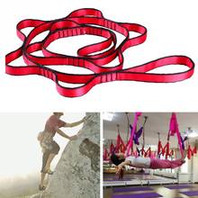 Yoga cinto pendurado corda corda de escalada crisântemo yoga estiramento cinto extensor cinta corda para aérea yoga hammock balanço voando 2024 - compre barato