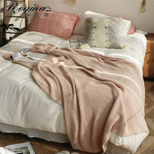 Regina cobertor de lance natural puro grande mossstitch manta de malha requintada para cama confortável capa de sofá cobertor de viagem 2024 - compre barato