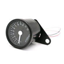 Universal Black12v LED Tachometer Speedometer Gauge Custom For Honda Yamaha Suzuki Kawasaki Cruiser Chopper Cafe Racer 2024 - buy cheap