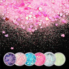 Nail Sequins Magic Powder Fantasy Glitter Paillettes Candy Color Sequin Love Star Mixed Sequins For Crafts Wedding Decoration 8g 2024 - buy cheap