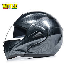 Casco capacetes motorcycle helmet Dual Visor Modular Flip Up motocross helmet DOT approved 2024 - buy cheap