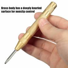 5 Inch Automatic Center Pin Punch Spring Loaded Marking Starting Holes Tool Wood Press Dent Marker Woodwork Tool Drill Bit Gold 2024 - buy cheap