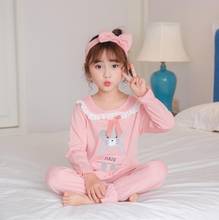 2020 Autumn Kids Sleepwear Nightwear Cotton pajamas for girls Baby Infant Clothes Animal Cartoon Pajama Sets Children's Pyjamas 2024 - buy cheap