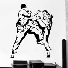 Karate judô artes marciais esportes vinil adesivos de parede esportes competitivos fãs escola dormitório decoração do quarto para casa mural yd6 2024 - compre barato