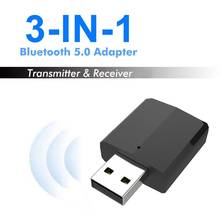 Bluetooth 5.0 receptor de áudio transmissor mini estéreo bluetooth aux rca usb 3.5mm jack para tv pc carro kit adaptador sem fio 2024 - compre barato