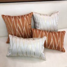 Luxo moda veludo geométrico cor sólida capa de almofada fronha casa decorativa sofá lance travesseiros caso 2024 - compre barato