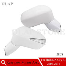 Car Left Right 2PCS Exterior Rearview Side Mirror Assy For HONDA For CIVIC FA1 FD1 FD2 2006 2007 2008 2009 2010 2011 Base Color 2024 - buy cheap