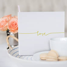 Romantic White Theme Custom Wedding Guest Book Alternatives-Love Signature Wedding Guestbook, Wedding Photo Album Memory 2024 - buy cheap