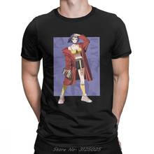 Cowboy Bebop T-Shirts For Men Faye Valentine Short Sleeve Fashion Tee Shirt O-neck Pure Cotton Tops Black T Shirt 2024 - buy cheap