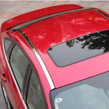 Para ford focus sedan 2012 2013 2014 2015 2016 2017 2018 tiras de guarnição do telhado aço inoxidável tira brilhante decoração estilo do carro 2024 - compre barato
