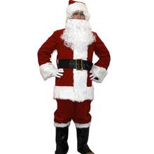 1pc 10pcs Christmas Santa Claus Costume Cosplay Santa Claus Clothes Fancy Dress In Christmas Men Costume Suit for Adults 2024 - buy cheap