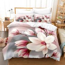 Juego de ropa de cama con estampado 3D para adultos, edredón con funda de almohada con estampado Floral y flores de lujo, tamaño doble individual, 2/3 2024 - compra barato