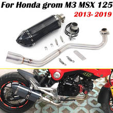 51mm motorcycle exhaust muffler link pipe mid pipe connector MONKEY For Honda msx125 M3 GROM msx 125 2012-2019 2024 - buy cheap