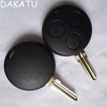 Замена DAKATU для Mercedes Benz SMART Fortwo Cas 3 кнопки без вырезания пустых лезвий удаленный ключ оболочка Fob Замена Бесплатная доставка 2024 - купить недорого