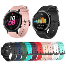 20 мм силиконовый ремешок для часов Samsung Galaxy 42 мм Active2 Gear S2, спортивный браслет для Huawei Watch GT2 42 мм, мягкий спортивный ремешок 2024 - купить недорого