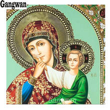 Full square round drill 5d diy diamond painting Virgin Mary and Child Picture 3d diamond embroidery rhinestone mosaic Juses icon 2024 - buy cheap