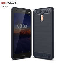 Soft tpu Case For Nokia 2.1 2.2 2.3 2.4 CASE Soft Silicone TPU Super Luxury Carbon Fiber Shockproof Back Cover for Nokia 2 Shell 2024 - buy cheap