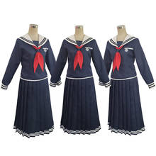 Disfraz de Dangan Ronpa Toko Fukawa para mujer y niña, disfraz de Anime de Halloween, uniforme escolar, peluca, gafas, conjuntos de marinero, C58C06 2024 - compra barato