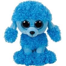 Ty beanie boo grandes olhos glitter mandy cão azul 6 "15cm pelúcia animal de pelúcia collectible macio boneca brinquedo presente de natal 2024 - compre barato
