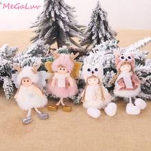 Рождественский милый ангел, куклы, орнамент с рождественской елкой, подвески, детский подарок, игрушка 2020, новогоднее, Рождественское украшение для дома 2024 - купить недорого
