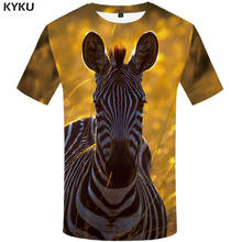 3d футболка с лошадью, Мужская футболка с животными, повседневные футболки с зеброй, 3d милая аниме одежда, забавная Футболка с принтом, мужская одежда 2024 - купить недорого