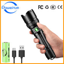 Paweinuo High Power Led Flashlight Torch Light XHP99 Usb Waterproof Rechargeable Tactical Flashlight 18650 Powerful LED Lantern 2024 - buy cheap