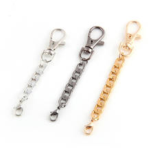 5pcs/lot Golden Black Metal long Keyring Keychain Split Ring Keyfob Key Holder Rings Women Men DIY Key Chains Accessories 2024 - buy cheap