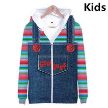 3 To 14 Years The evil Good Guys toy Clothing Kids Boys Long Sleeve Hoodies halloween Chucky Hoodie Sweatshirt Children Clothes 2024 - buy cheap