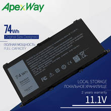 Bateria apexwayr para dell, inspiron 357f9 15-7000 7559 7557 7566 7567 2024 - compre barato