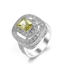 Fashion Classic Engagement Ring Cubic Zircon Female Women Rhinestone Wedding Sparkling CZ Rings Jewelry Bridesmaid Gift 2024 - buy cheap