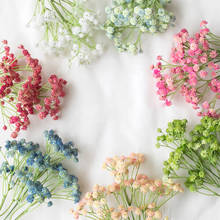 Ramo de flores de Gypsophila, flores artificiales de plástico para decoración del hogar, boda, 1 ud. 2024 - compra barato