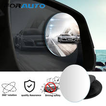 FORAUTO 2 Pieces/Set Car Framless Blind Spot Mirror 360 Degree Wide Angle Clear View Convex Mirror Car Side Blindspot Blind Spot 2024 - buy cheap