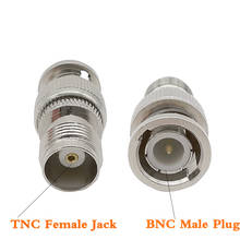 1 pces em linha reta BNC-TNC rf conector de antena coaxial bnc macho plug para tnc tomada fêmea para conector sem fio tnc para bnc plugue adaptador rf 2024 - compre barato
