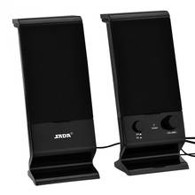 SADA Portable USB Wired Combination Computer PC Speaker Stereo Bass Sound Box Music Player Mini Subwoofer For Smartphone Laptop 2024 - купить недорого