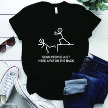 Camiseta feminina estampa preta, camiseta feminina engraçada com manga curta, estética 2024 - compre barato