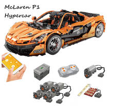 13090 MOC High-Tech Car P1 Racing Function Car Electric Remote Control Assembly Building Blocks Toys Mobile APP RC 20087 2024 - buy cheap