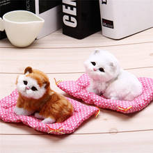Encantadora muñeca animal para simulación de gatos dormir juguete niños regalo de cumpleaños del juguete muñeca decoración de peluche de juguete LA883045 2024 - compra barato