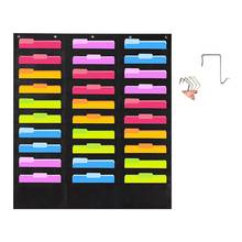 30 Pocket Storage Pocket Chart Hanging Wall File Organize Your Assignments Files 1XCB 2024 - buy cheap