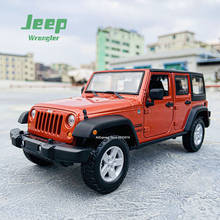 Maisto 1:24 Jeep-Wrangler car simulation alloy car model crafts decoration collection toy tools gift 2024 - buy cheap