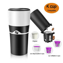 Portable Coffee Drip Cup Mocha Hand Drip Coffee Maker With k Cup Filter No Paper Filters Needed 2024 - buy cheap