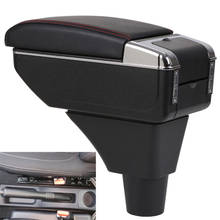 For Renault Logan armrest box central Store content Storage box armrest box with cup holder ashtray USB interface 2017 2024 - buy cheap