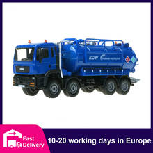 CONUSEA-vehículo de ingeniería de construcción de aleación para niños, camión de reciclaje de aguas residuales, Tractor, modelo de juguete, 1:50 2024 - compra barato